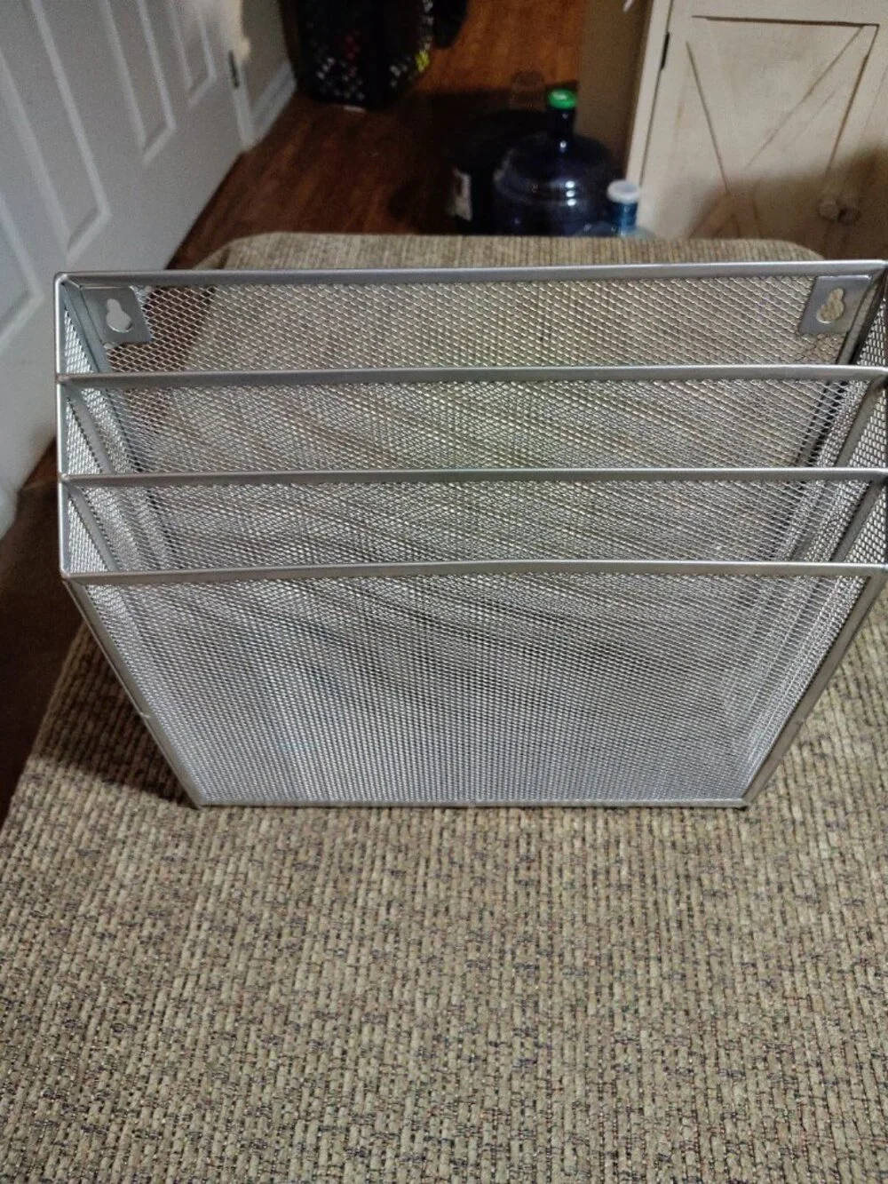 3-Tier Metal Mesh File Holder, Desktop File Box, Magazine & Document Organizer